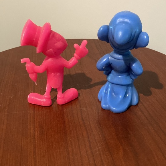 Vintage Disney Jiminy Cricket & Dopey figurines Louis Marx made in the USA 70’s - Picture 2 of 8